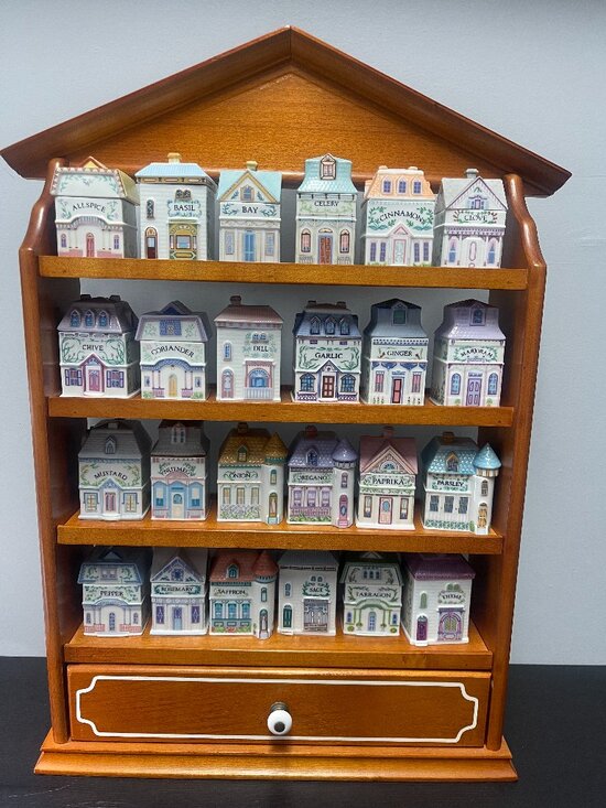 Lenox Other - 1989 Lenox Spice Village Complete Collection Original Rack 24 Houses